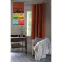 Lot de 4 rideaux occultants thermiques Inuit Orange - 140 x 180 cm