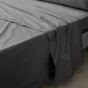 Drap plat 2 pers. 240 x 300 cm percale de coton 78 fils Acier