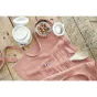Tablier serveur gaze de coton 45 x 80 cm gaïa rose pêche Rose