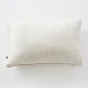 coussin déhoussable avec passepoil 40 x 60 cm gaze de coton tissée teinte vickie pampa