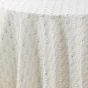 Nappe ronde (0) 180 cm polyester imprime metallise piana Naturel