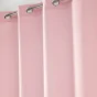 Voilage à oeillets petite hauteur 140 x 180 cm voile tissé Soane Rose