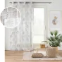 Voilage a oeillets 140 x 240 cm voile sable imprime Palmea Naturel