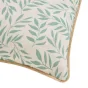 Coussin dehous compr passepoil 45 x 45 cm polycoton imprime+jute naya Sauge