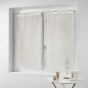 Paire droite passants 2 x 60 x 160 cm effet lin tisse haltona Naturel