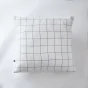 Taie d'oreiller gaze de coton tissée  60 x 60 cm Gaia Match Blanc