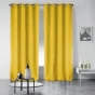 Lot de 2 rideaux occultant a oeillets 135 x 240 cm uni Miel
