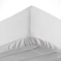 Drap housse 2 personnes 140 x 190 cm uni 57 fils lina Blanc