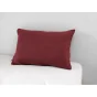 Taie d'oreiller en double gaze de coton – 50 x 70 cm – Bordeaux
