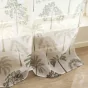 Voilage a oeillets 140 x 240 cm voile sable imprime Palmea Vert