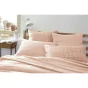 Taie d'oreiller gaze de coton tissée  50 x 70 cm Gaia Match Rose clair