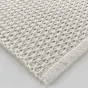 Tapis rectangle 50 x 80 cm coton/polyester tisse alivia Naturel