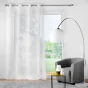 Voilage a oeillets 140 x 240 cm voile sablé brodé metallisé Odessa Or