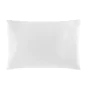 Taie d'oreiller forme sac 50 x 70 cm microfibre unie oscar Blanc