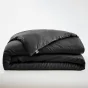 Housse de couette 240 x 220 cm satin de bambou  Salomé Noir