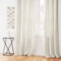 Lot de 2 Rideaux a oeillets 140 x 260 cm velours imprimé métallisé Marius