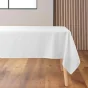 Nappe rectangle 140 x 240 cm jacquard artea Blanc