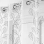 Panneau a oeillets 140 x 240 cm voile sable brode edenia Gris