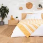 Couvre lit 1 personne 180 x 220 cm coton/polyester jacquard Abby Curry