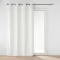 Rideau tamisant 135 x 260 cm velours uni Novana Blanc
