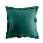 Taie d'oreiller vp 63 x 63 cm uni bio 57 fils gots biolina  +p. bourdon Emeraude