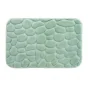 Tapis de bain 50 x 80 cm microfibre unie relief ricochet Tilleul