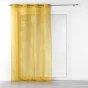 Panneau a oeillets 140 x 280 cm voile sable imprime metallise lineor Jaune/or