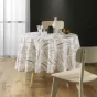 Nappe ronde (0) 180 cm polyester imprime alma Naturel