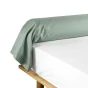 Taie de traversin 85 x 185 cm uni 57 fils lina  +point bourdon Sauge