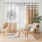 Coussin dehous. compr. franges 30 x 50 cm coton macrame indy Sans