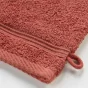 2 gants de toilette 15 x 21 cm eponge unie tendresse Terracotta