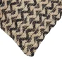 Coussin déhoussable 30 x 50 cm – Coton/Polyester avec fil métallisé Loumeo Noir