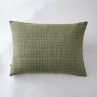 Taie d'oreiller gaze de coton tissée 50 x 70 cm gaïa mix Romarin