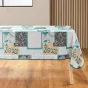Nappe rectangle 150 x 240 cm polyester imprime faya Sauge