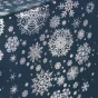 Nappe rectangle 150 x 300 cm polyester imprime metallise constellation Marine