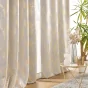 Lot de 2 Rideaux à occultant 140 x 260 cm à oeillets Imprimé Métallisé Lyra Blanc