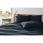 Taie d'oreiller gaze de coton tissée  60 x 60 cm Gaia Match Bleu marine