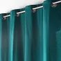 Lot de 2 Rideaux a oeillets 135 x 260 cm coton recyclé Twily Emeraude