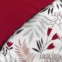 Pack Housse de couette 240 x 220 cm coton BIO 57 fils Clemence Blanc+ Drap Housse 140 x 190 cm Blanc