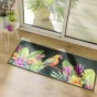 Tapis rectangle 50x120 cm – Noumea – 100% Polyamide – Finition surjet – Dessous antidérapant