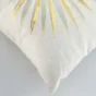 Coussin dehous. compresse 45 x 45 cm polycoton imp. metal. lotus  des. place Vert
