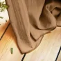 Rideau Galon Fronceur 140 x 240 cm - Double Gaze de Coton - Uni Gaïa Camel