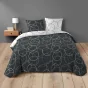 Pack housse de couette 240 220 cm Felix + DH 140 x 190 cm Gris