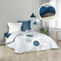 Park housse de couette 220x240 cm voie lactee + drap housse 140 x 190 bleu