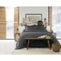 Housse de couette chaude en flanelle 240 x 220 cm Candice Anthracite