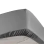 Drap housse anthracite 140 x 190 cm en percale bonnet 30 cm