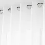 Voilage grande largeur a oeillets 300 x 240 cm effet lin tisse haltona Blanc