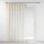 Panneau a oeillets bois+volant 140 x 240 cm effet lin tisse norine Sans
