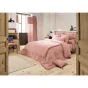 Bout de lit gaze de coton 90 x 200 cm gaïa rose pêche Rose