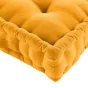 Coussin de sol 50 x 50 x 10 cm coton/polyester recycle grs twily Jaune